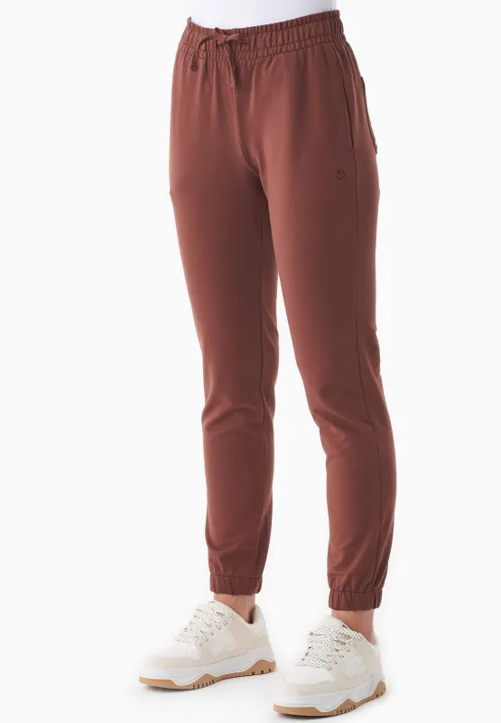 Peera Light Organic Cotton Sweatpants Coffee Brown sold by Ivalo.com