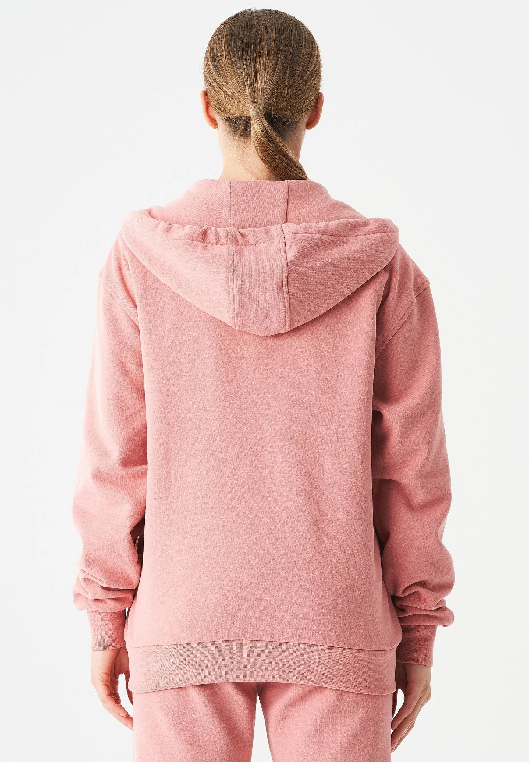 Junda Unisex Soft Touch Organic Cotton Sweat Jacket Blush sold by Ivalo.com product image thumbnail 2