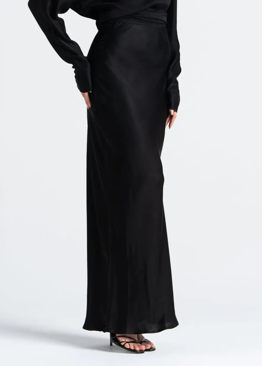 Halo Satin Maxi Skirt Black sold by Ivalo.com product image thumbnail 5