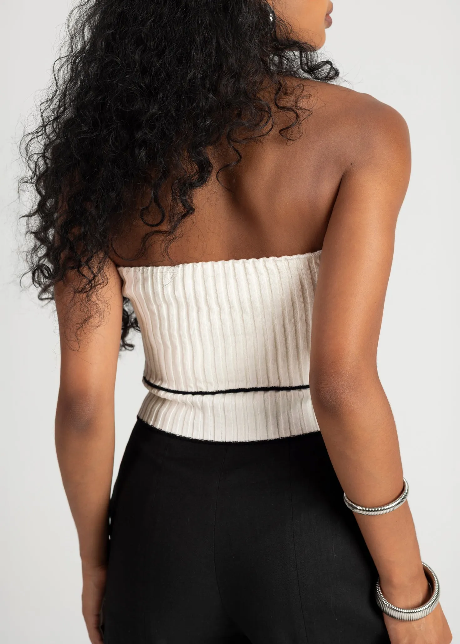 Giselle Bandeau Knitted Top - White sold by Ivalo.com product image thumbnail 3