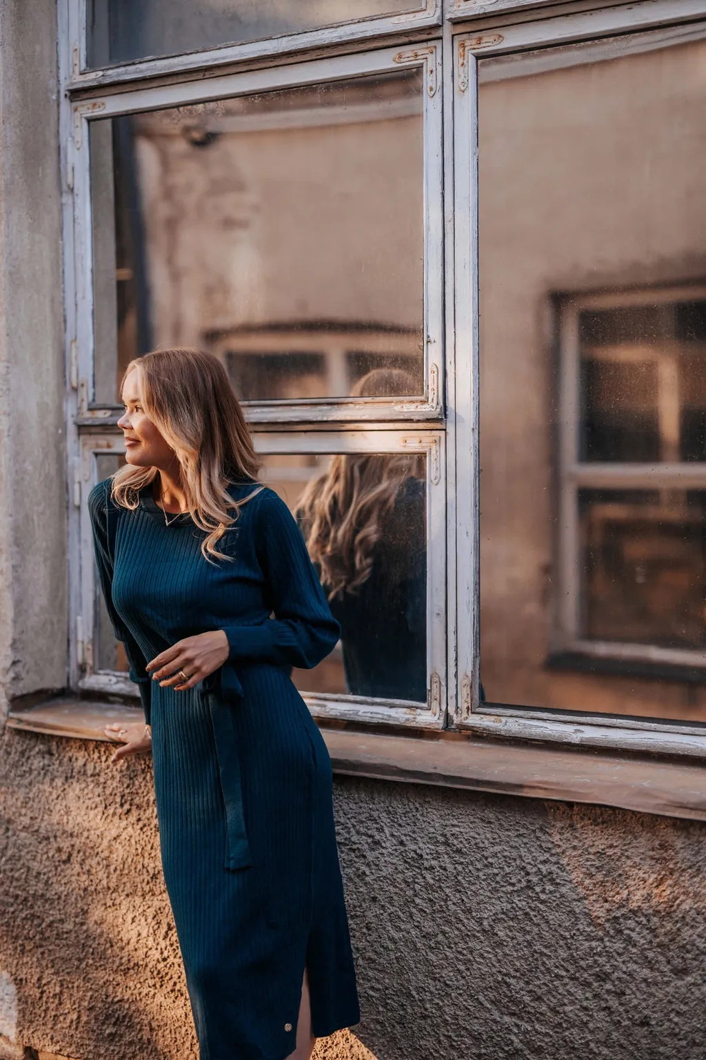 Leona Merino Dress Teal Blue sold by Ivalo.com product image thumbnail 5