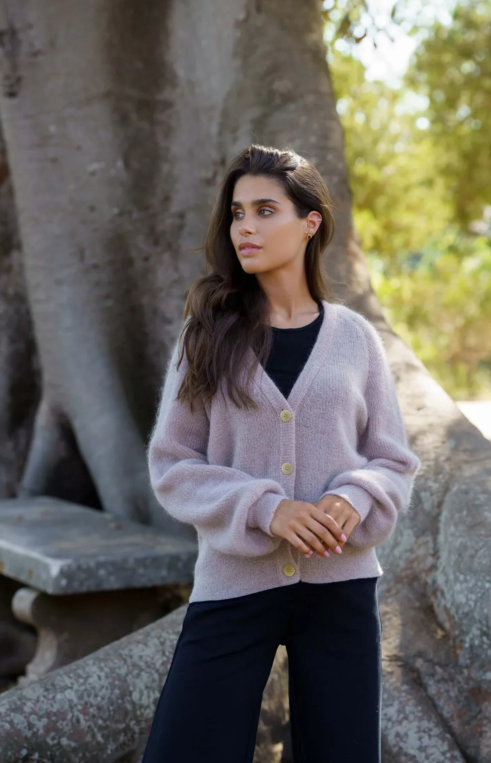 Elsie Mohair Cardigan Harbor Mist sold by Ivalo.com product image thumbnail 3