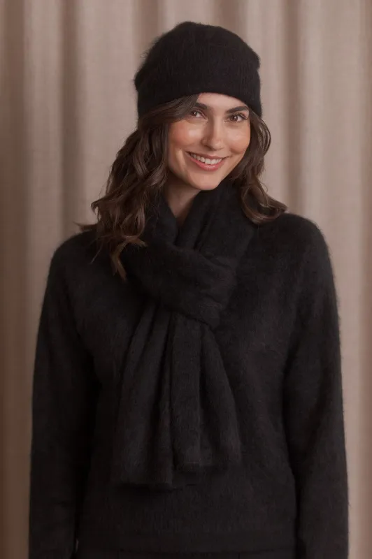 Cashmere Scarf Black sold by Ivalo.com
