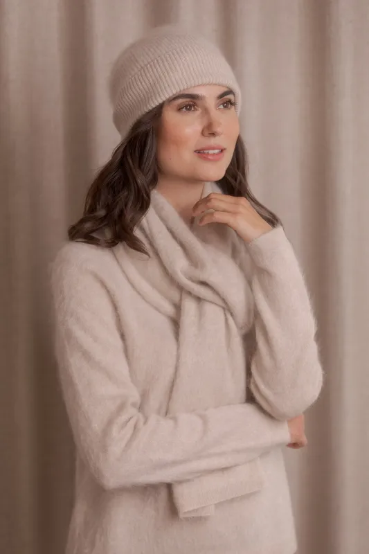 Cashmere Scarf Latte sold by Ivalo.com