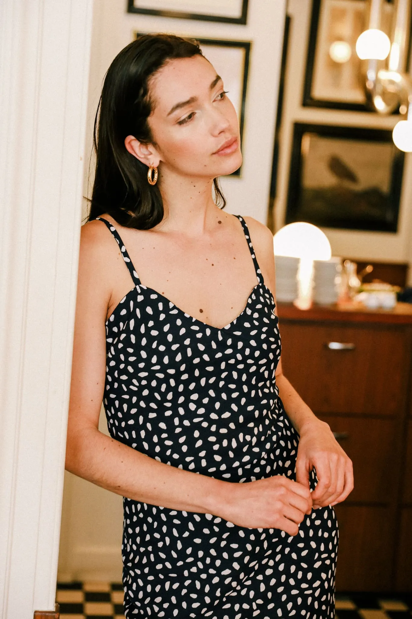 Long Jade Dress Navy Blue Print sold by Ivalo.com product image thumbnail 5