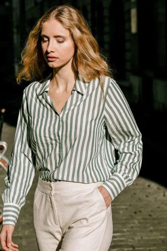 Kauri Shirt Striped Green sold by Ivalo.com