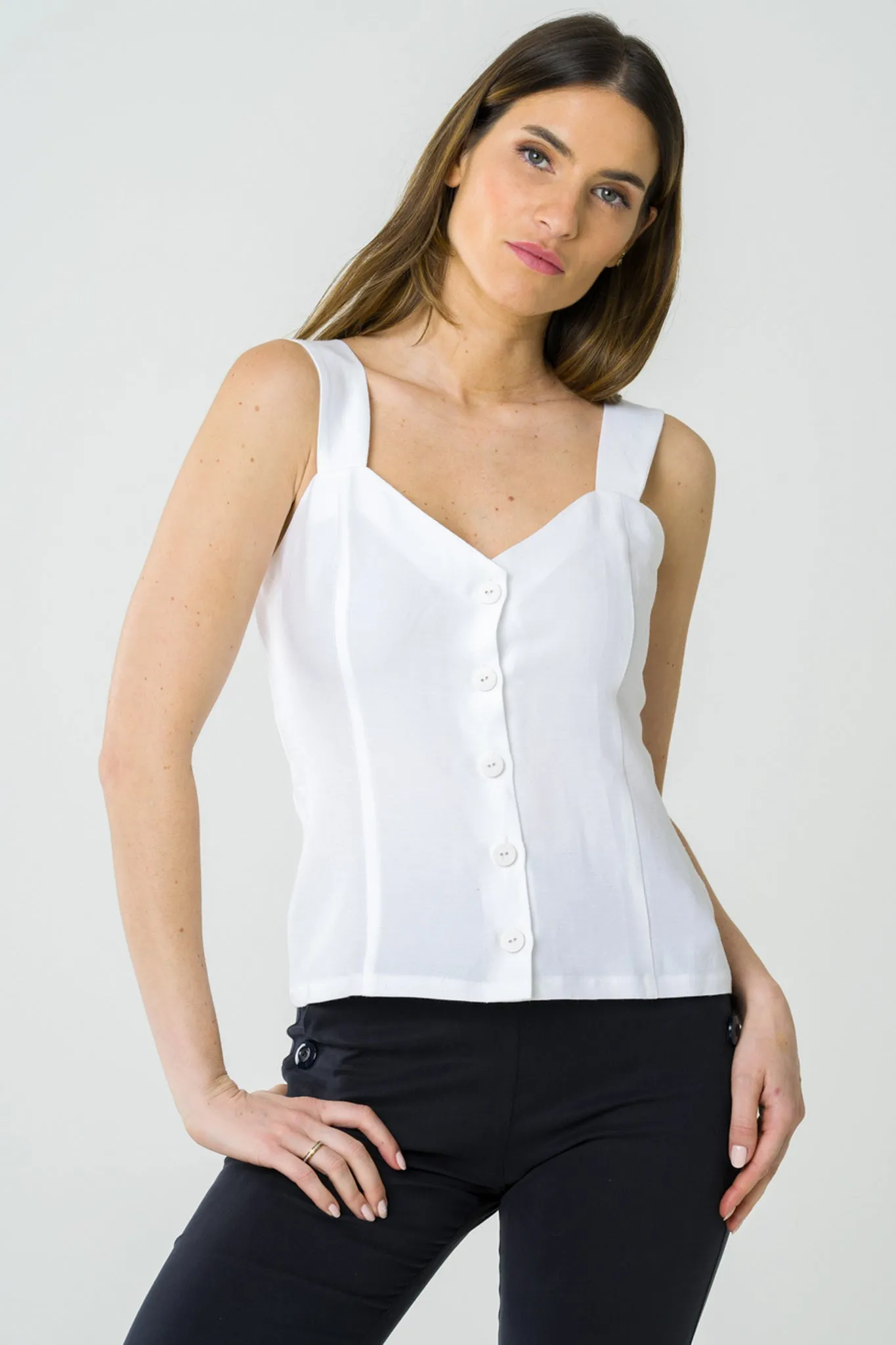 Anémone Top White sold by Ivalo.com