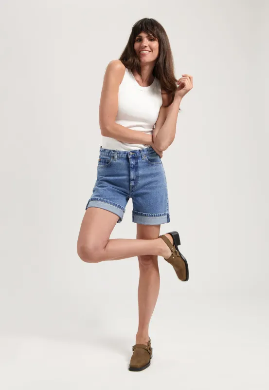 Luna Mid Denim Shorts Stone Vintage sold by Ivalo.com