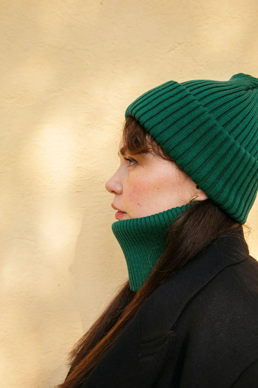Rib Neck Warmer Dark Green sold by Ivalo.com product image thumbnail 4