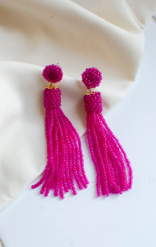 Bina Earrings Hot Pink sold by Ivalo.com