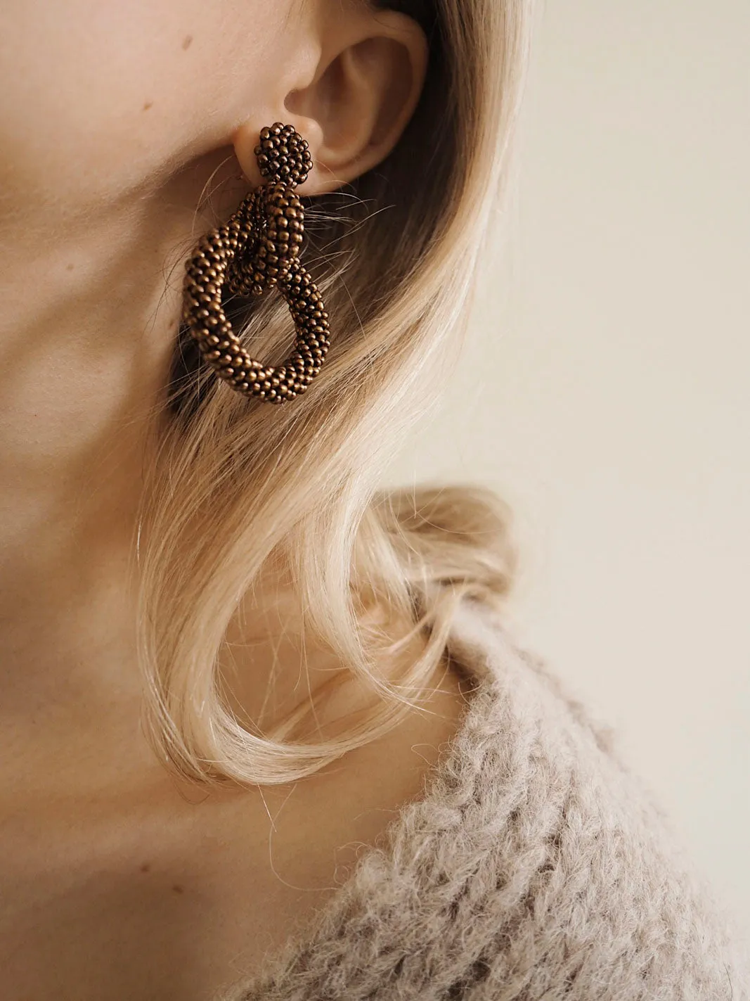 Gia Earrings Brass sold by Ivalo.com product image thumbnail 2