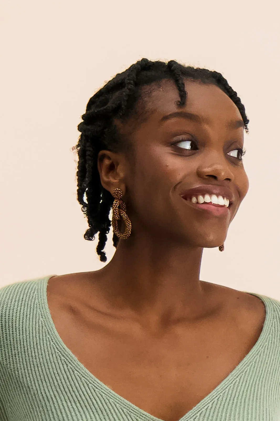 Gia Earrings Brass sold by Ivalo.com product image thumbnail 3