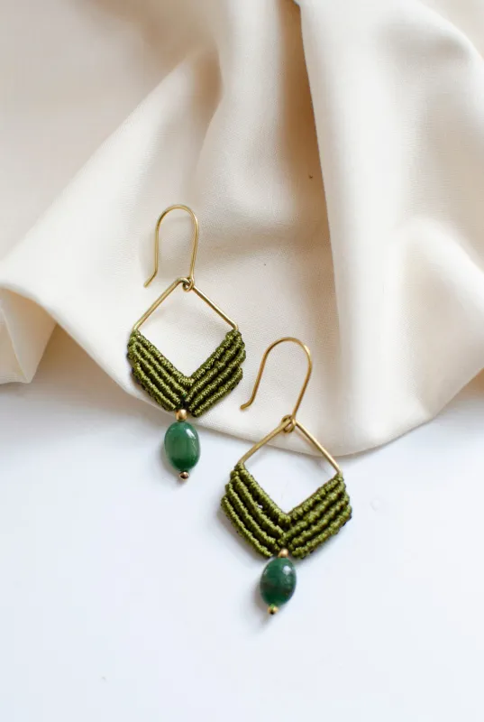 Lila Earrings Olive sold by Ivalo.com