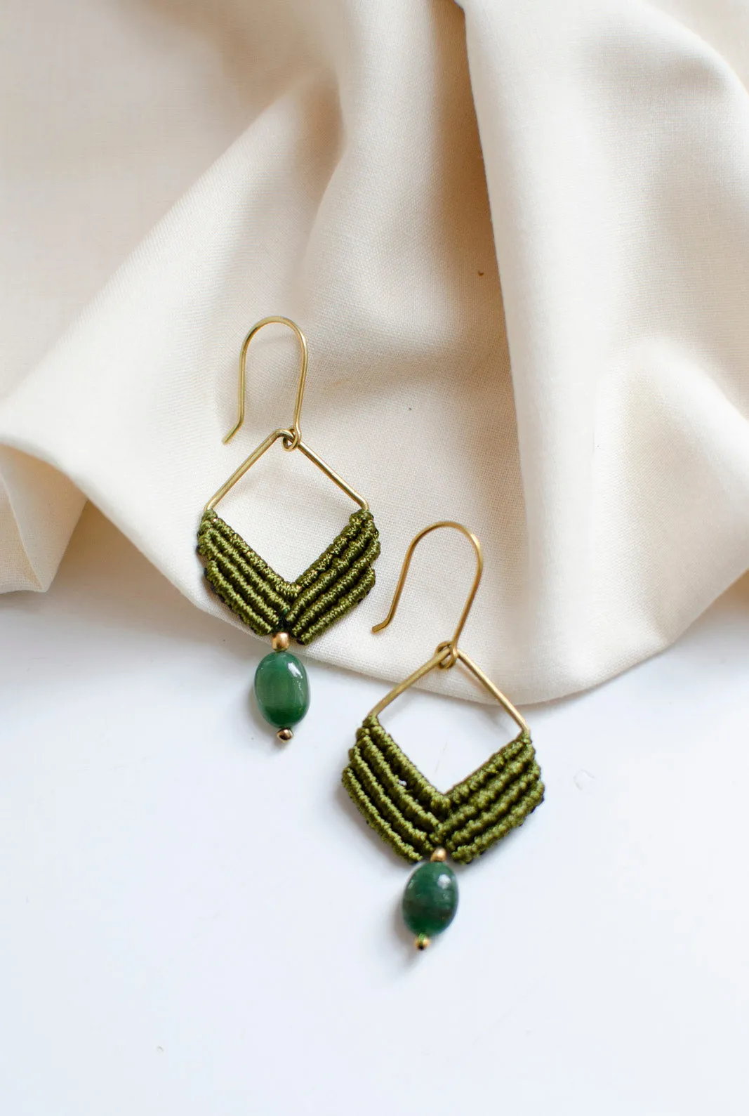Lila Earrings Olive sold by Ivalo.com