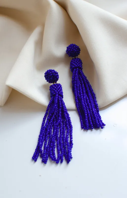 Bina Earrings Royal Blue sold by Ivalo.com