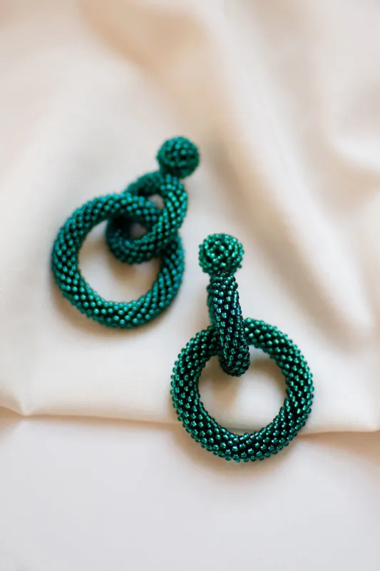 Gia Earrings Sparkling Emerald sold by Ivalo.com