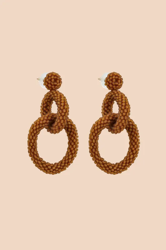 Gia Earrings Chestnut sold by Ivalo.com
