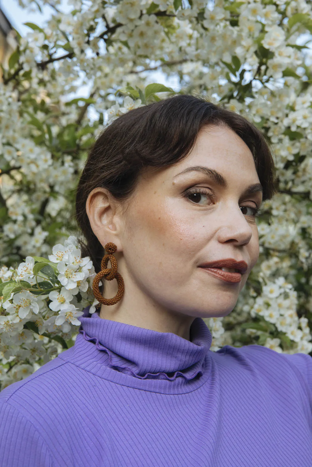 Gia Earrings Chestnut sold by Ivalo.com product image thumbnail 2