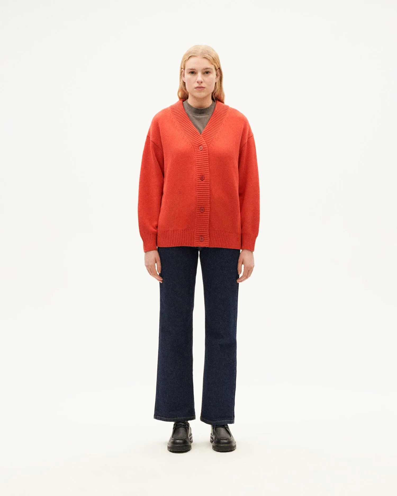 Red wool cardigan Jazz sold by Ivalo.com product image thumbnail 2