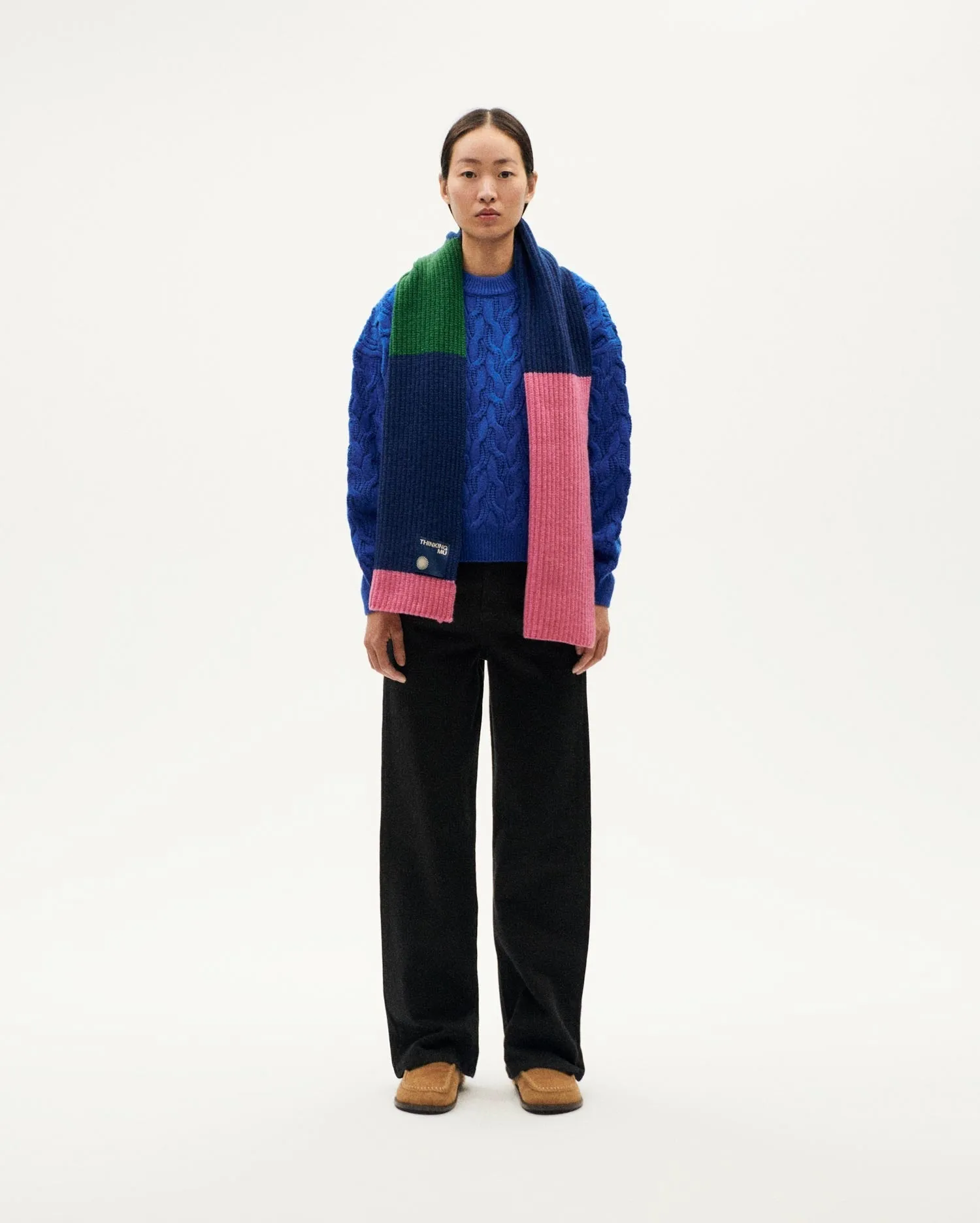 Blue braided wool sweater Carmen sold by Ivalo.com product image thumbnail 4