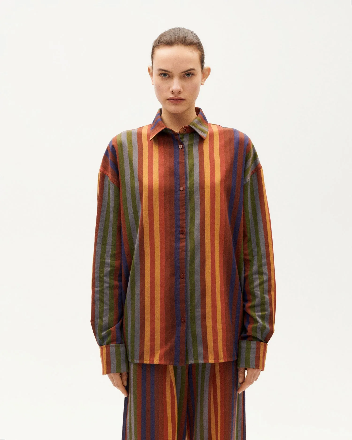 Multicolor striped Juana blouse sold by Ivalo.com
