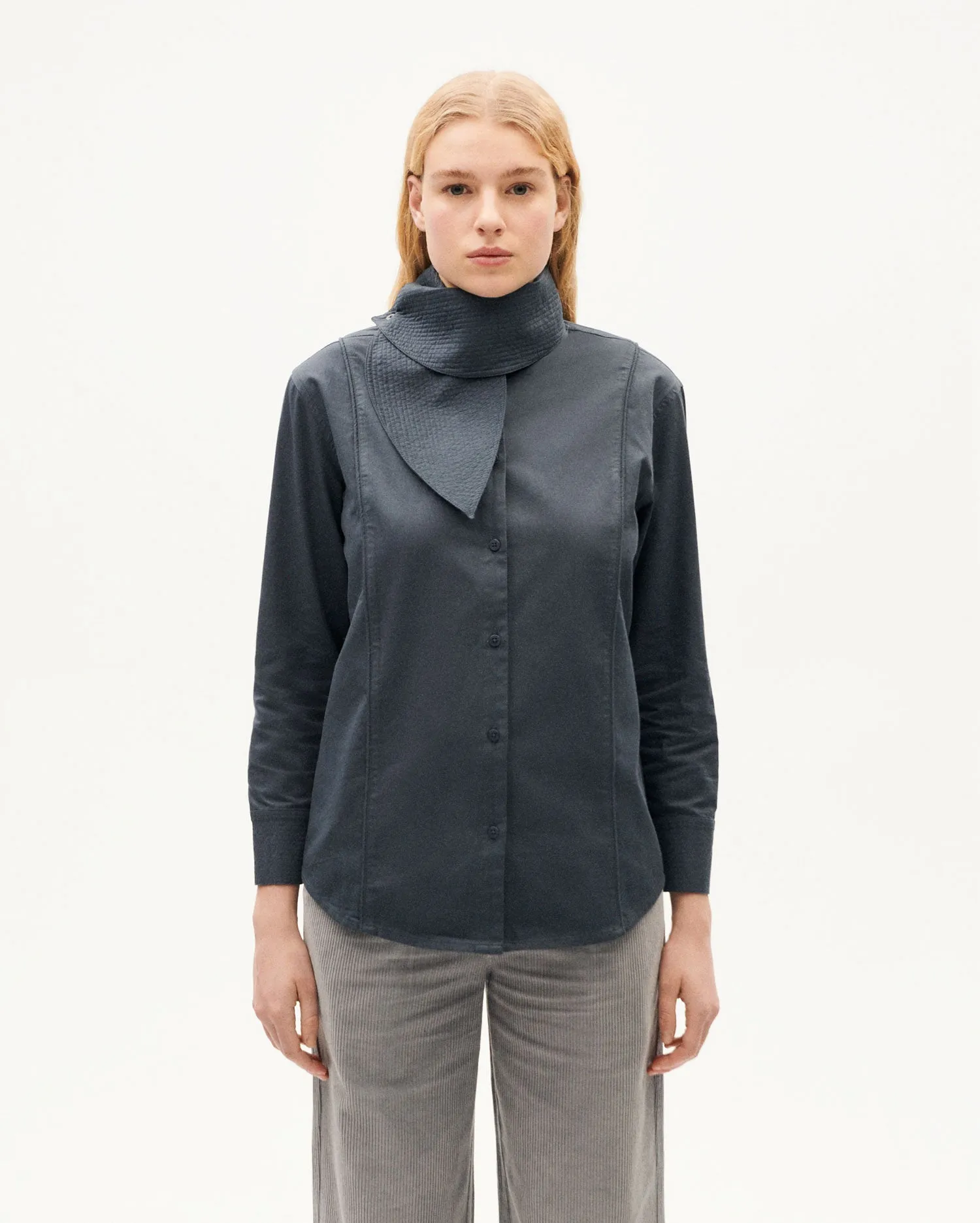 Georgia graphite blouse sold by Ivalo.com