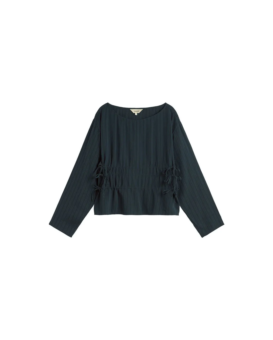 Striped ruffled Ecovero Devin blouse sold by Ivalo.com product image thumbnail 5
