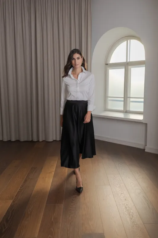 Fitted Cotton Blend Shirt White sold by Ivalo.com