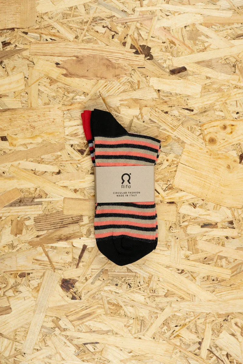 Zero Waste Recycled Cotton Socks Striped sold by Ivalo.com product image thumbnail 2