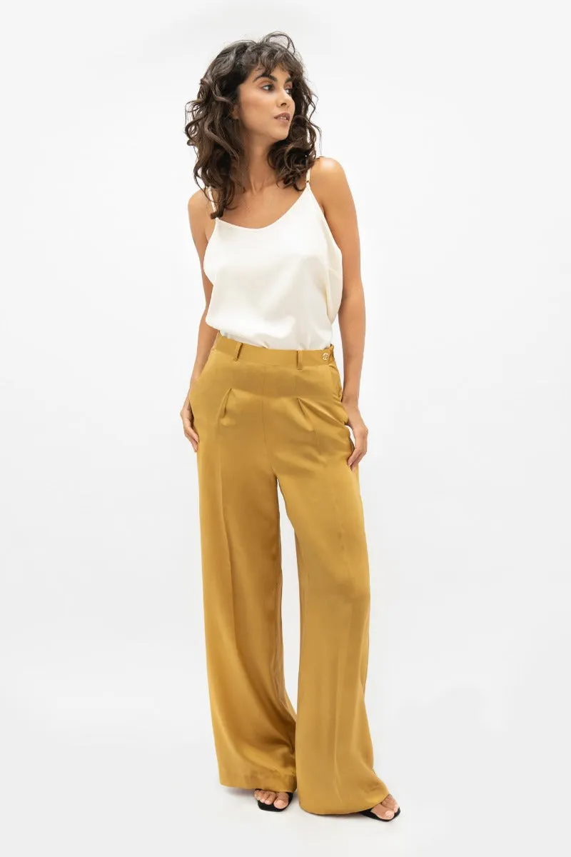Branson Wide Leg Pants Mimosa Yellow sold by Ivalo.com