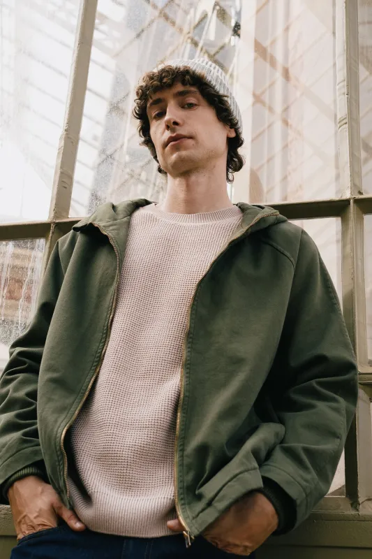 Men's Tensel Jacket Organic Cotton Olive Green sold by Ivalo.com