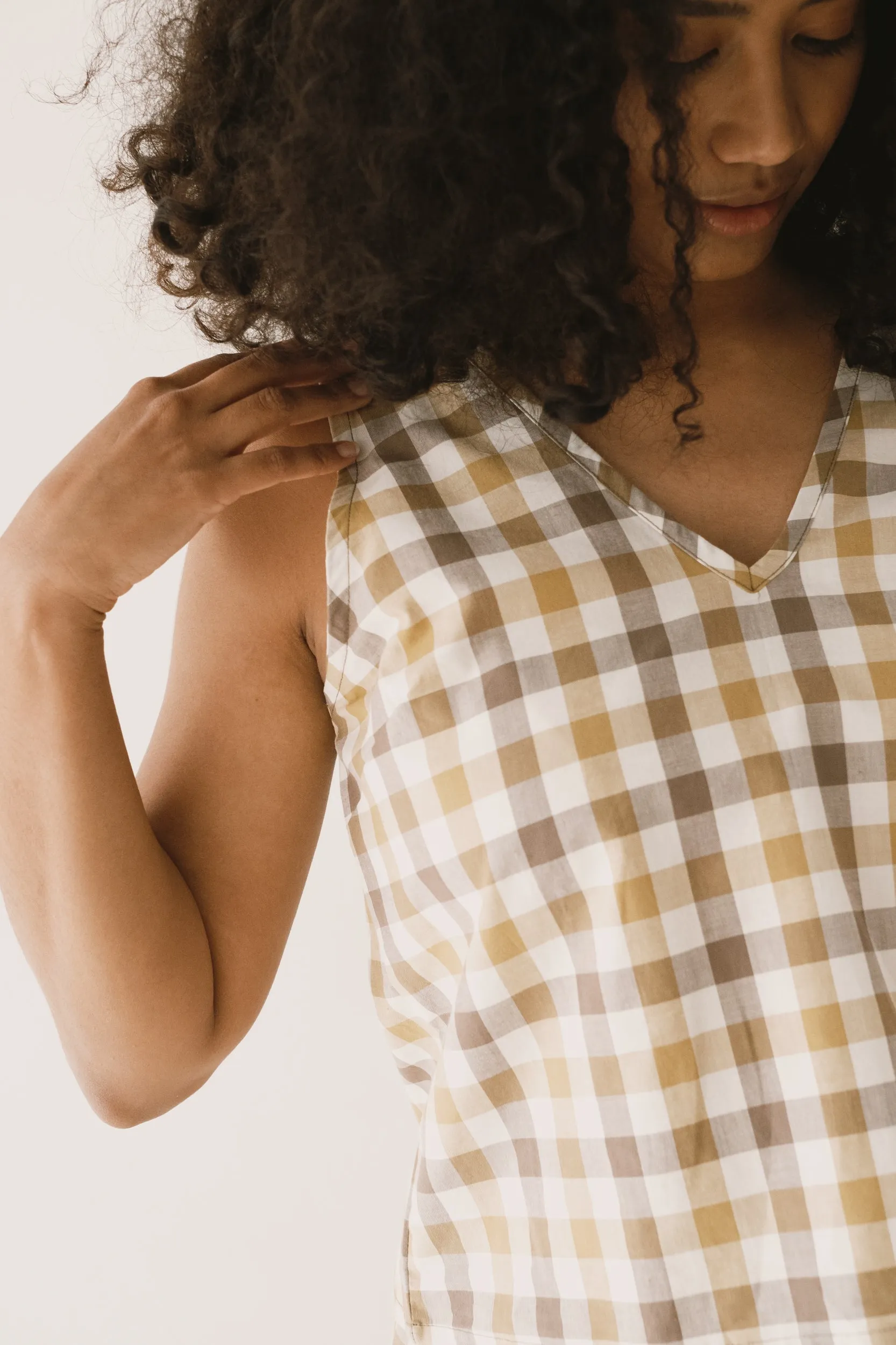 Holly Strap Top Yellow Vichy sold by Ivalo.com product image thumbnail 4