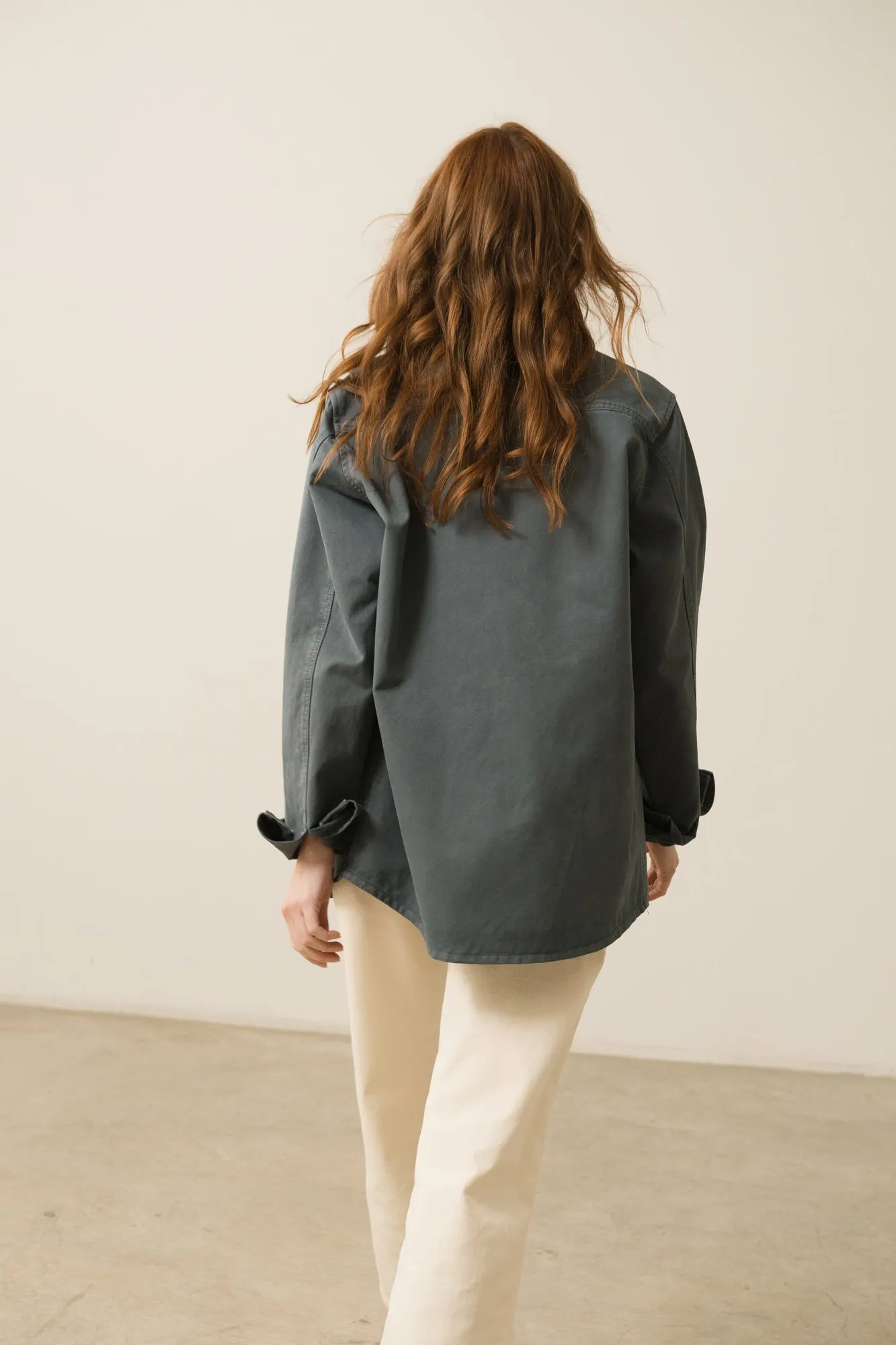 Helmut Unisex Organic Cotton Worker Overshirt Blue sold by Ivalo.com product image thumbnail 2