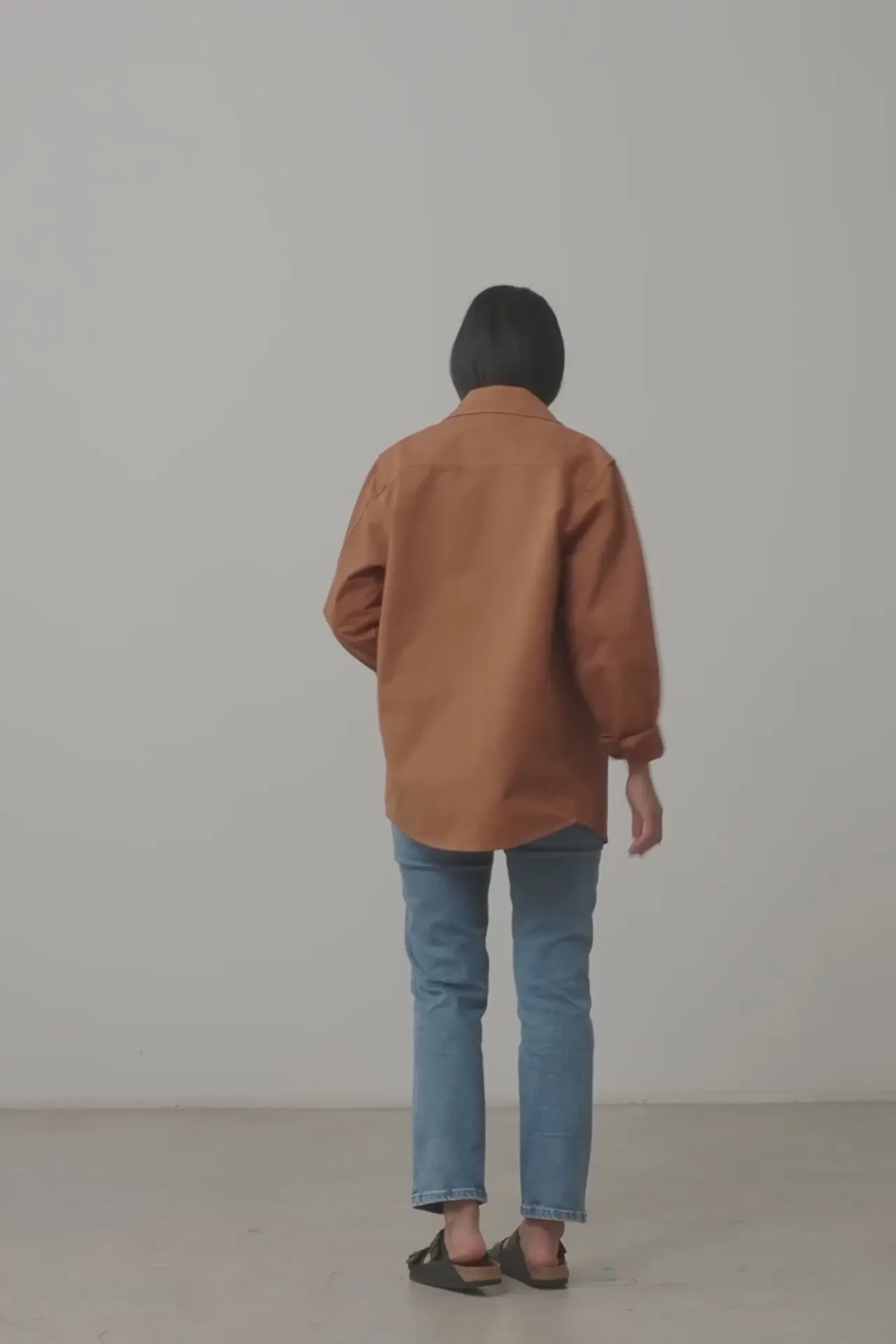 Helmut Unisex Organic Cotton Worker Overshirt Terracotta sold by Ivalo.com product image thumbnail 4