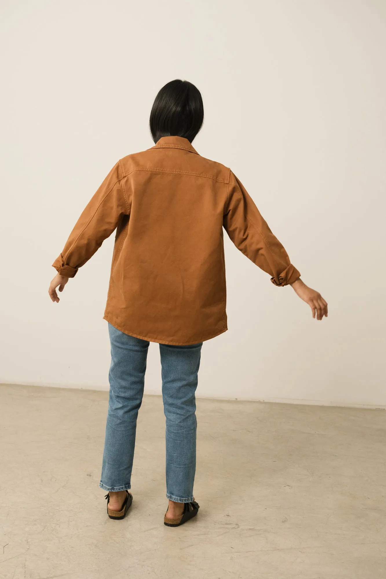 Helmut Unisex Organic Cotton Worker Overshirt Terracotta sold by Ivalo.com product image thumbnail 2
