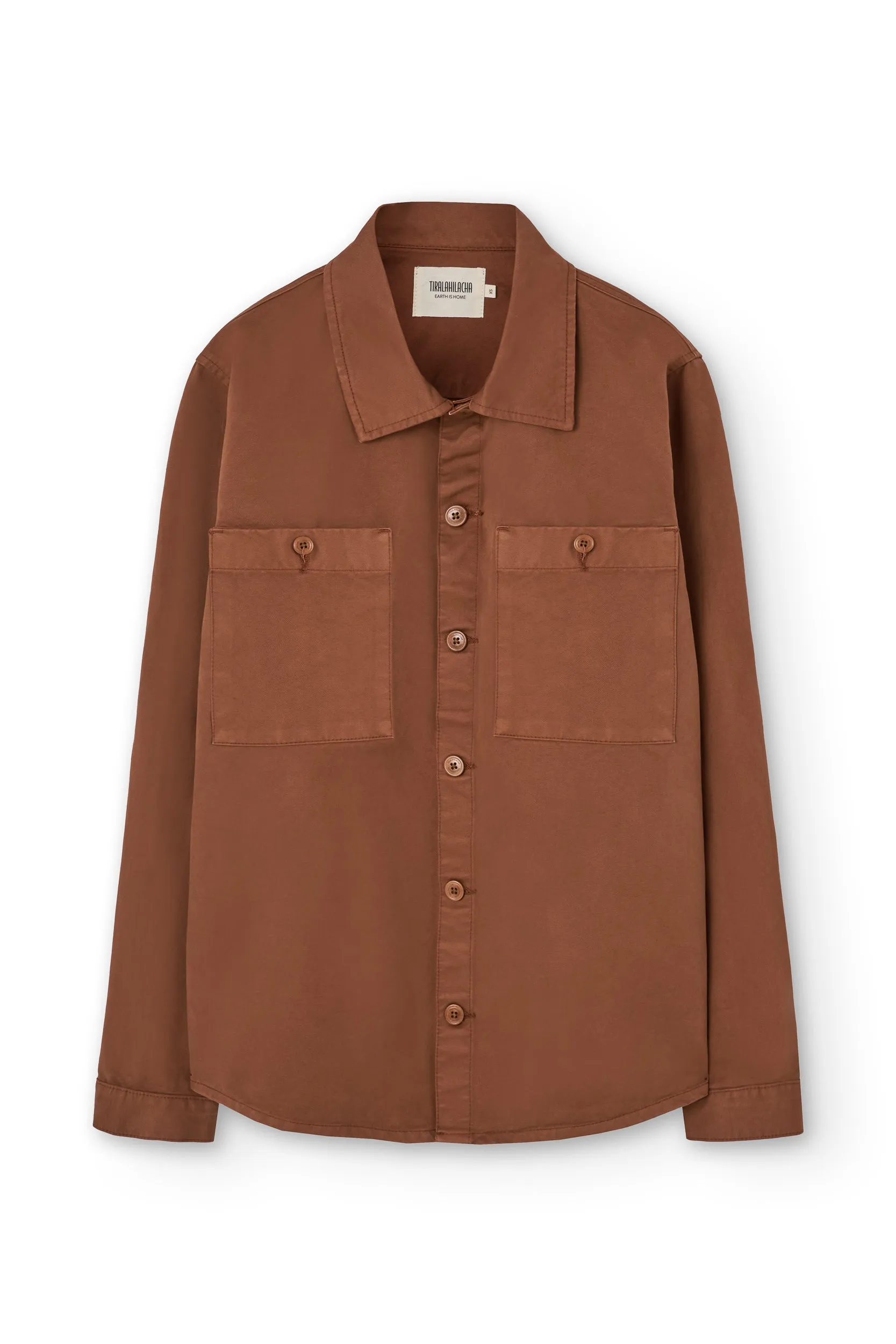Helmut Unisex Organic Cotton Worker Overshirt Terracotta sold by Ivalo.com product image thumbnail 5
