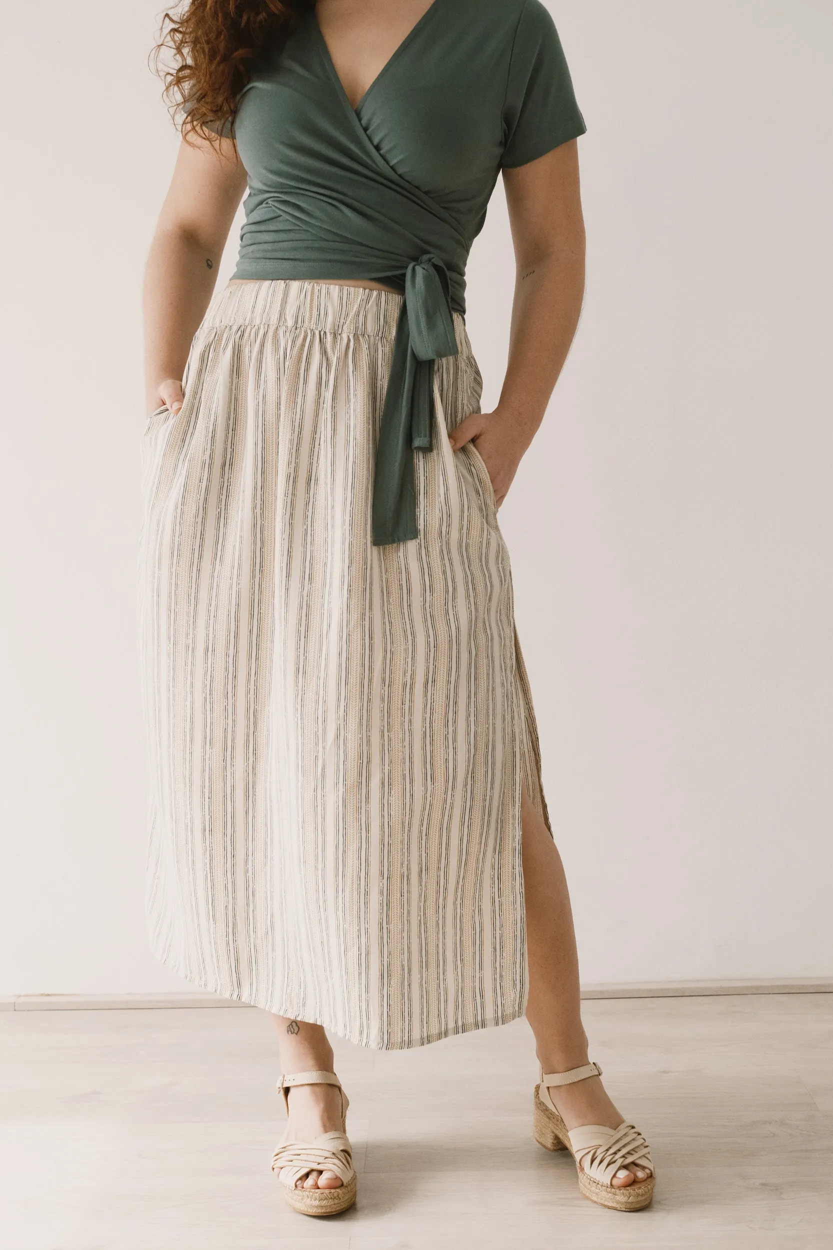 Halia Tencel Midi Skirt Trace Print sold by Ivalo.com