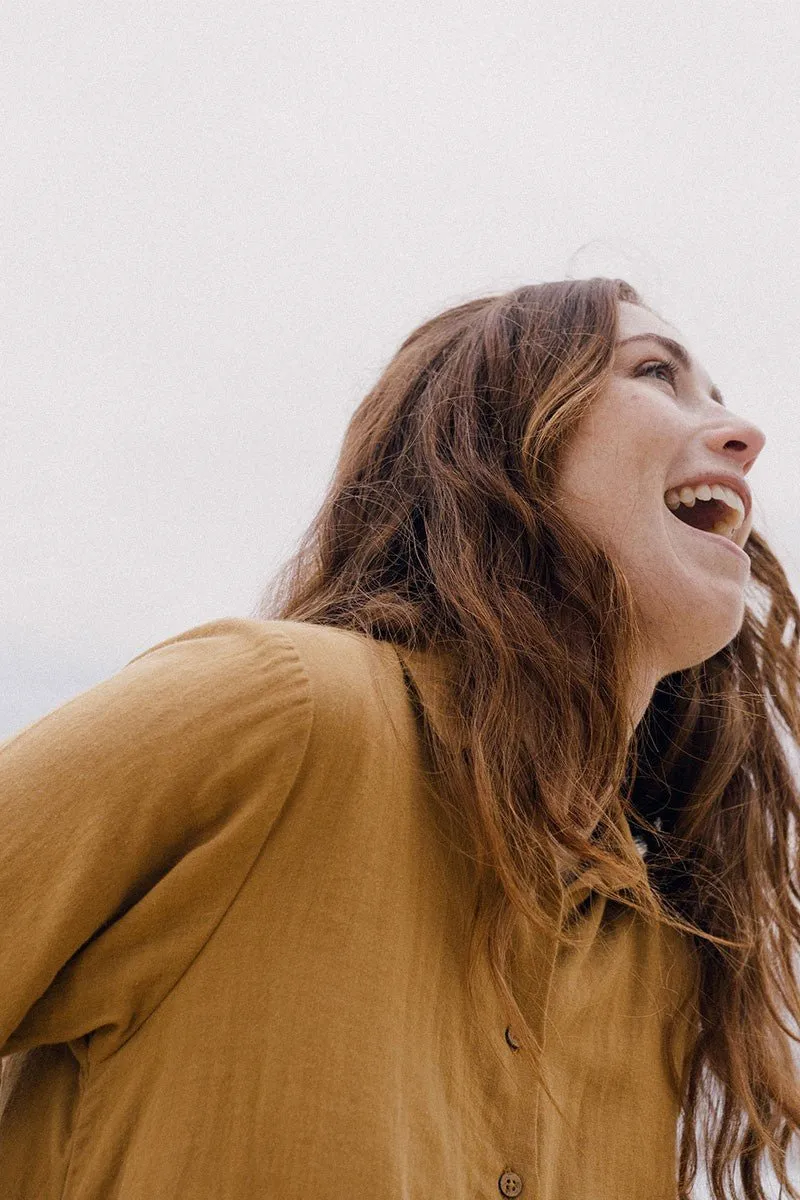 Elisa Shirt Dress Mustard sold by Ivalo.com product image thumbnail 4