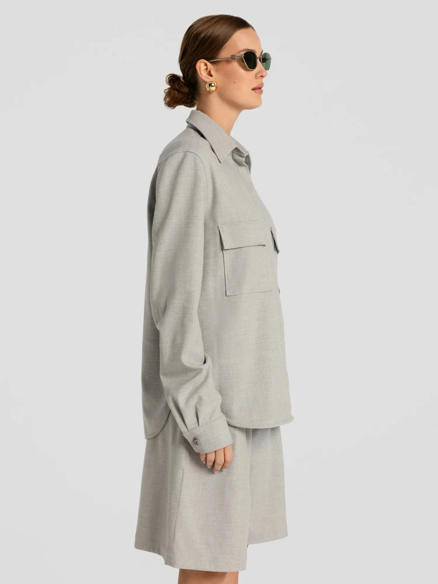 Omaro Oversized Shirt Grey sold by Ivalo.com product image thumbnail 3