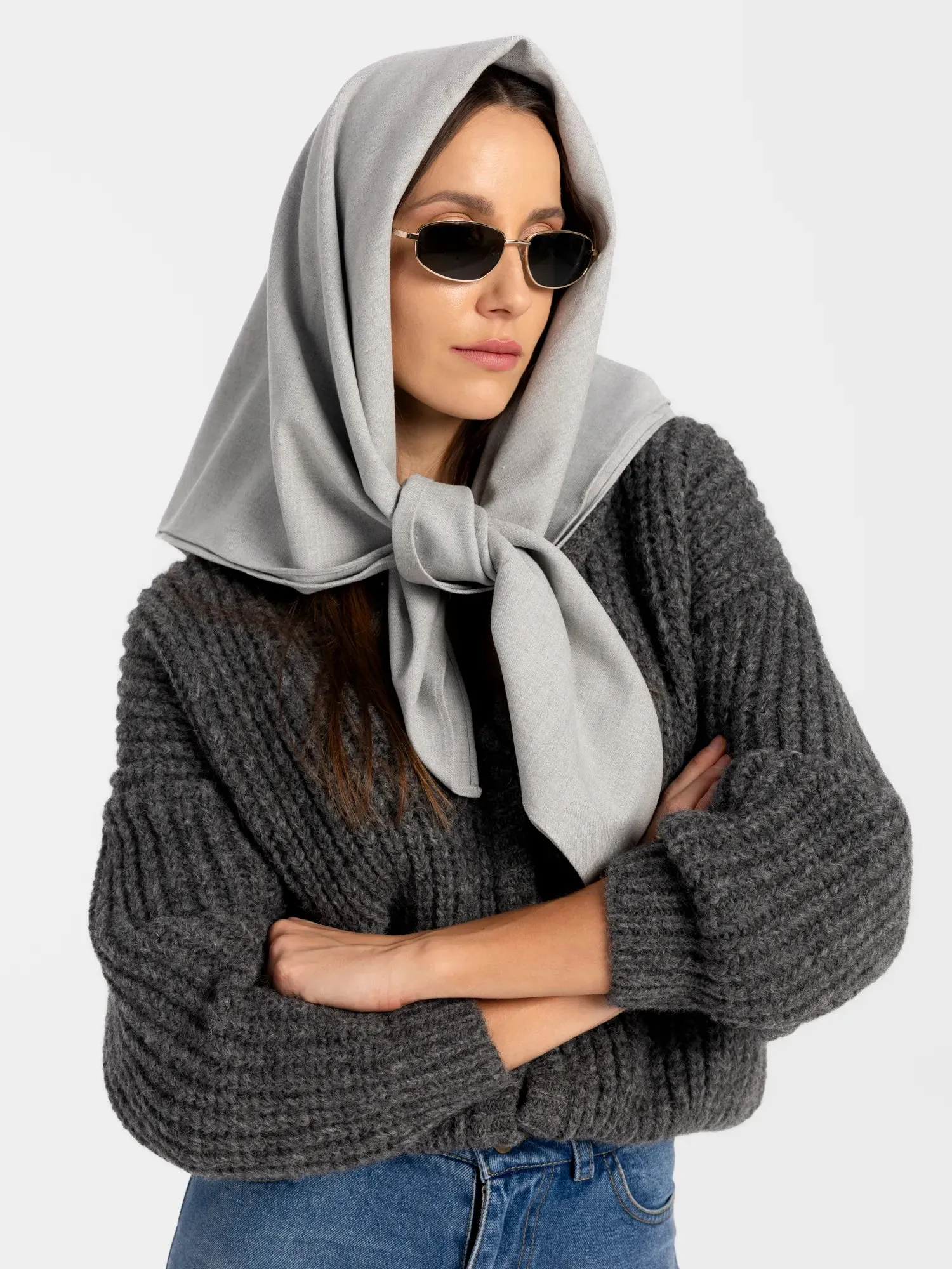 Omaro Scarf Grey sold by Ivalo.com