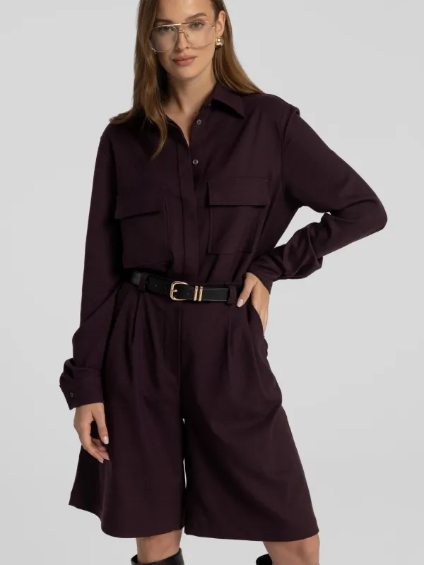 Omaro Tailored Bermuda Shorts Purple Royal sold by Ivalo.com