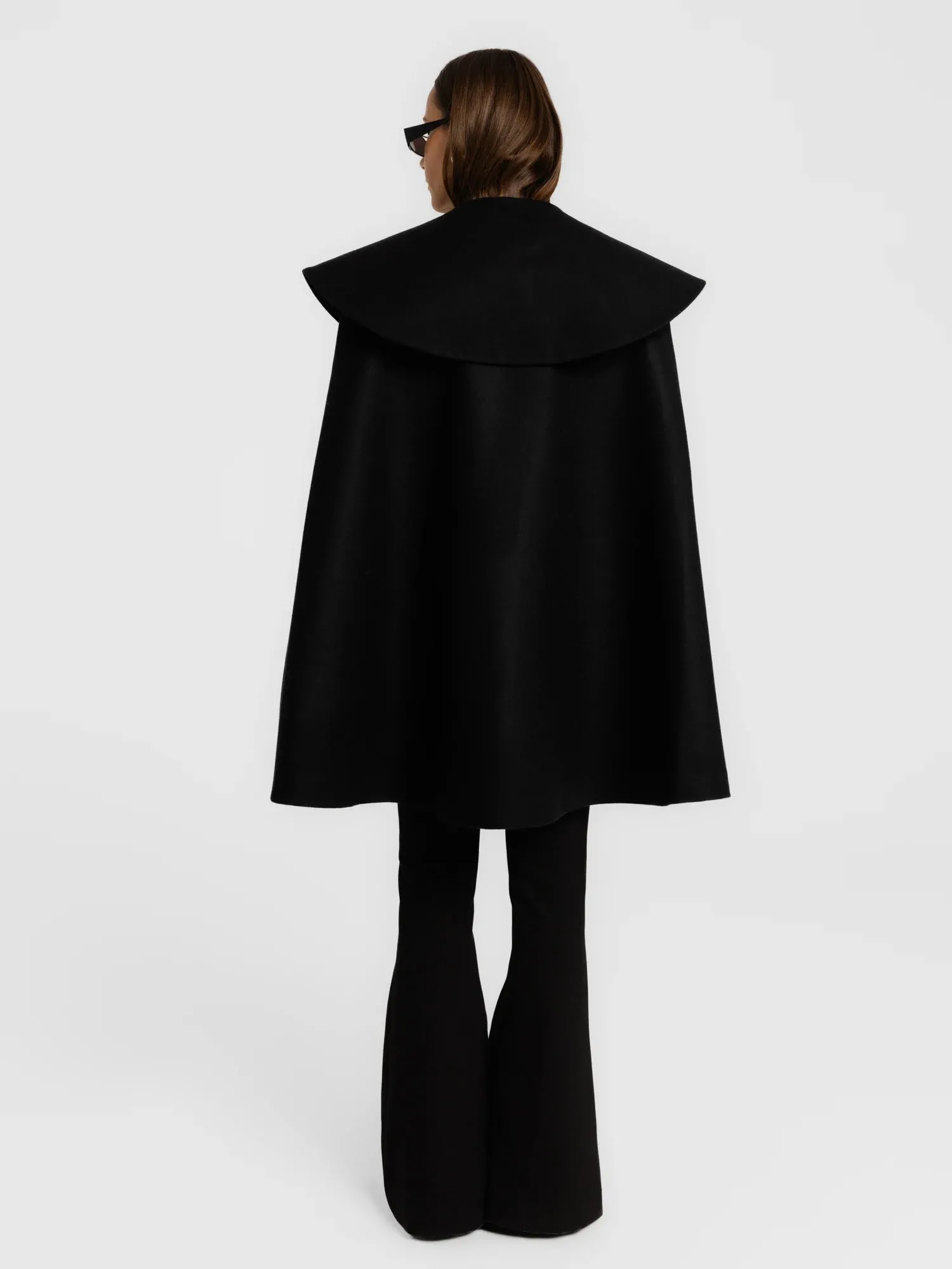 Wool Poncho Black sold by Ivalo.com product image thumbnail 2