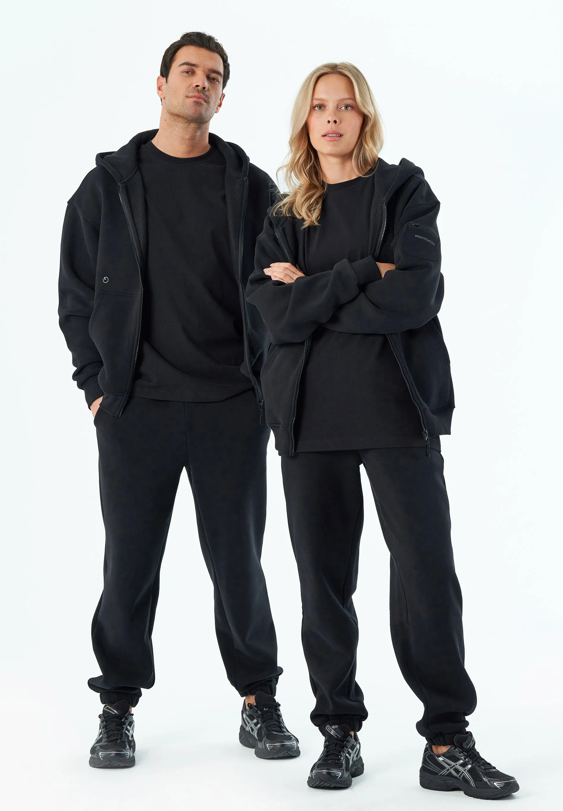 JENNA Unisex Full Zip-Hoodie Black sold by Ivalo.com product image thumbnail 3