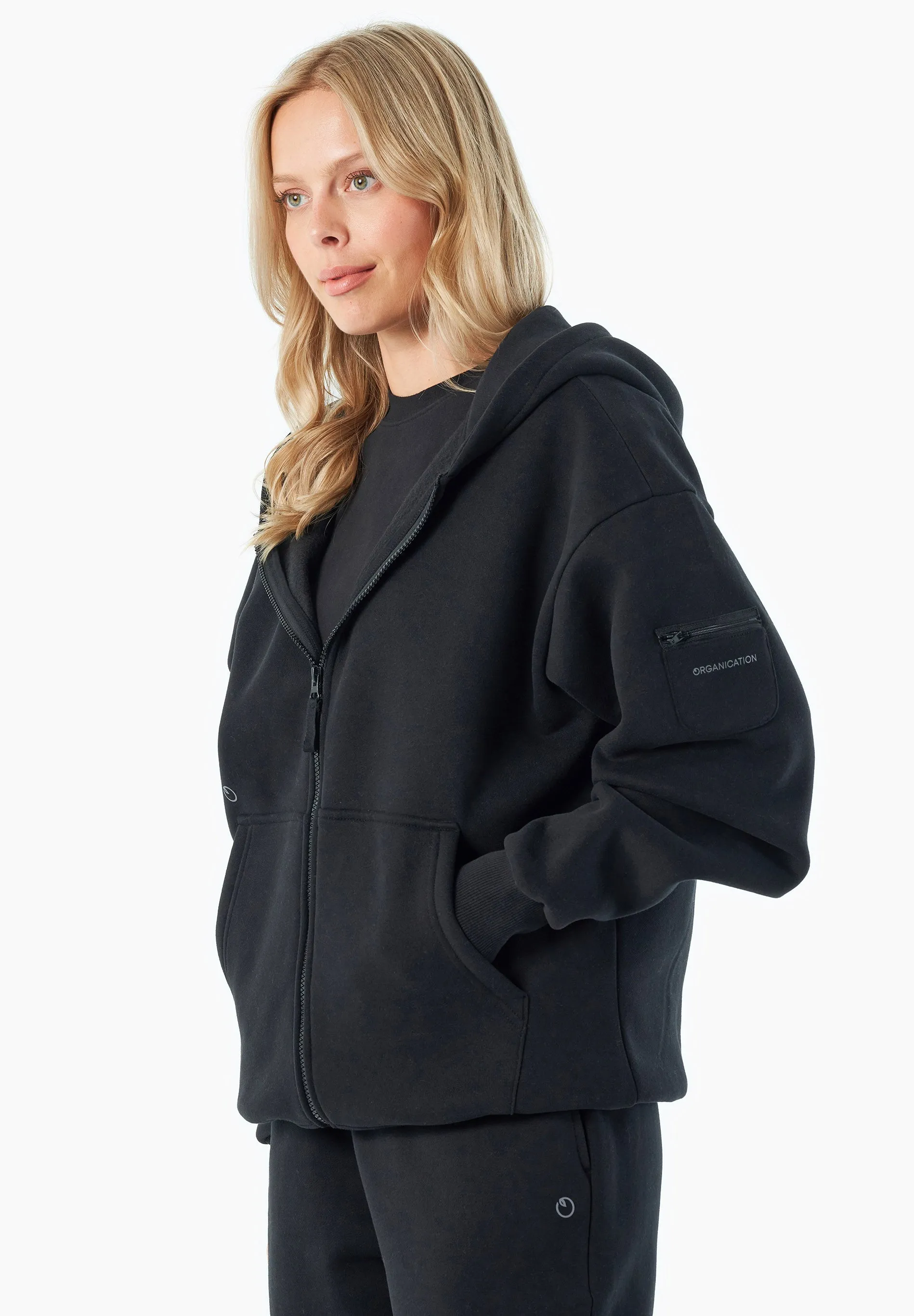 JENNA Unisex Full Zip-Hoodie Black sold by Ivalo.com product image thumbnail 2