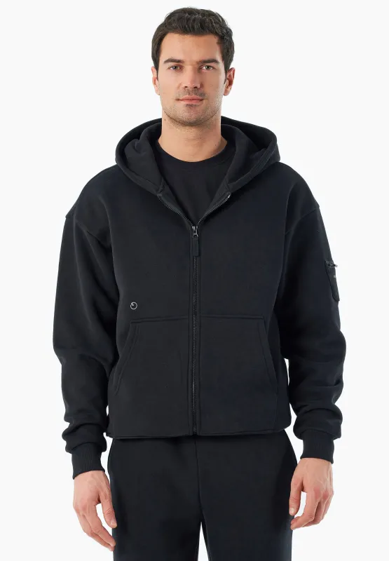 JENNA Unisex Full Zip-Hoodie Black sold by Ivalo.com