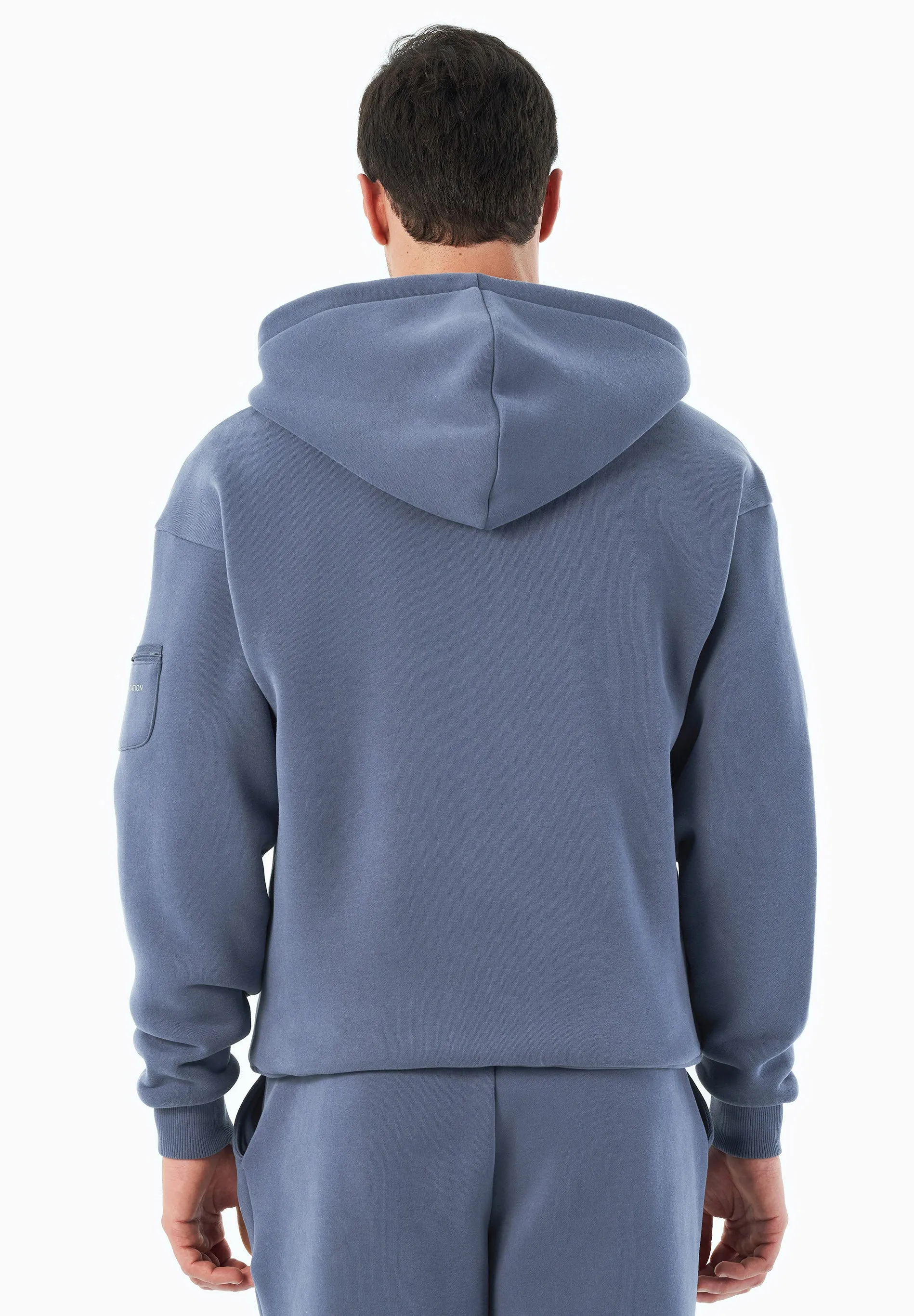 JENNA Unisex Full Zip-Hoodie Soft Indigo sold by Ivalo.com product image thumbnail 2