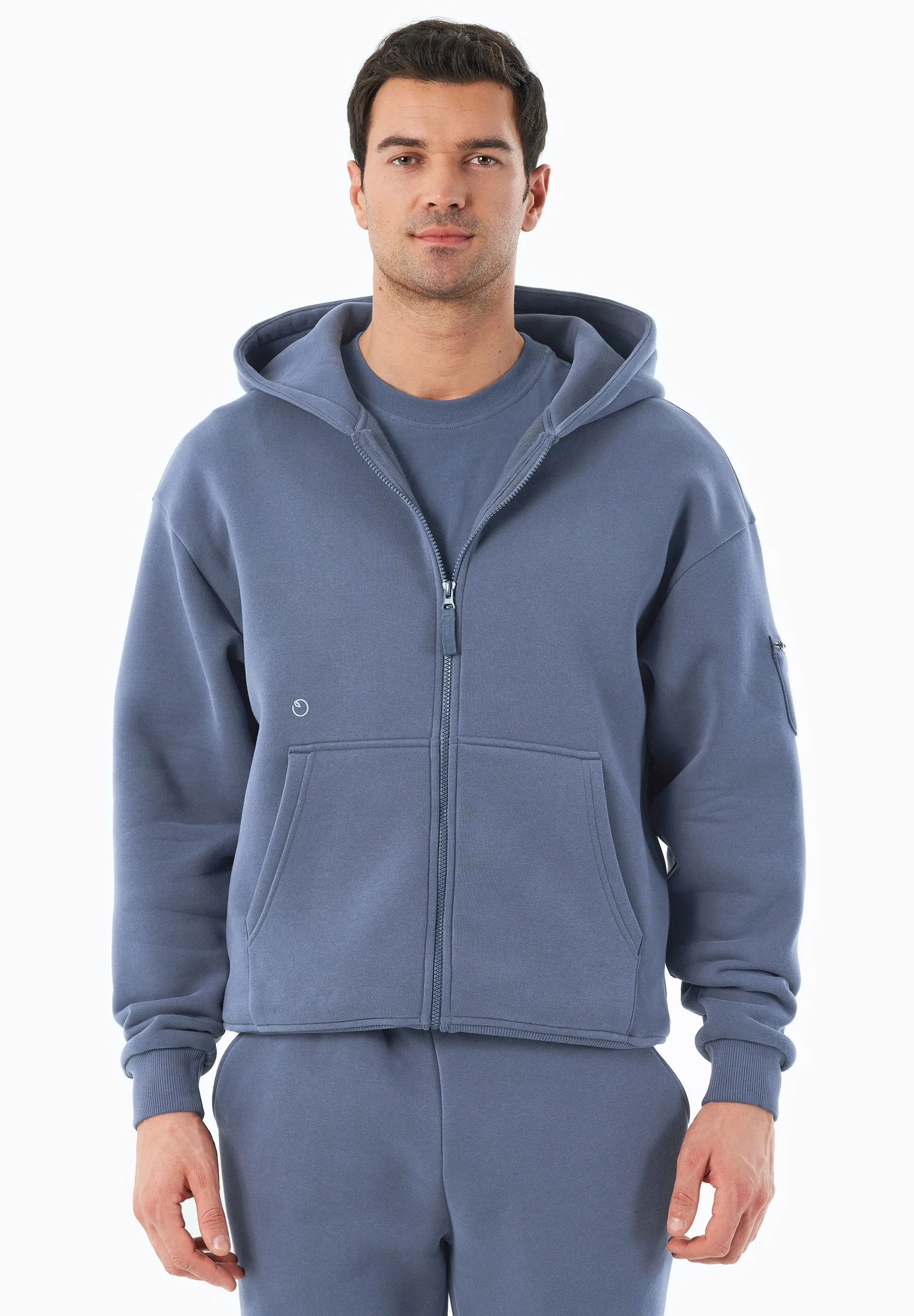 JENNA Unisex Full Zip-Hoodie Soft Indigo sold by Ivalo.com