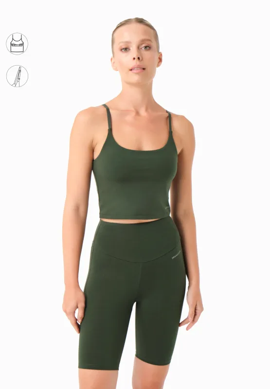 Tarra Cotton Crop Top Amazonas Green sold by Ivalo.com