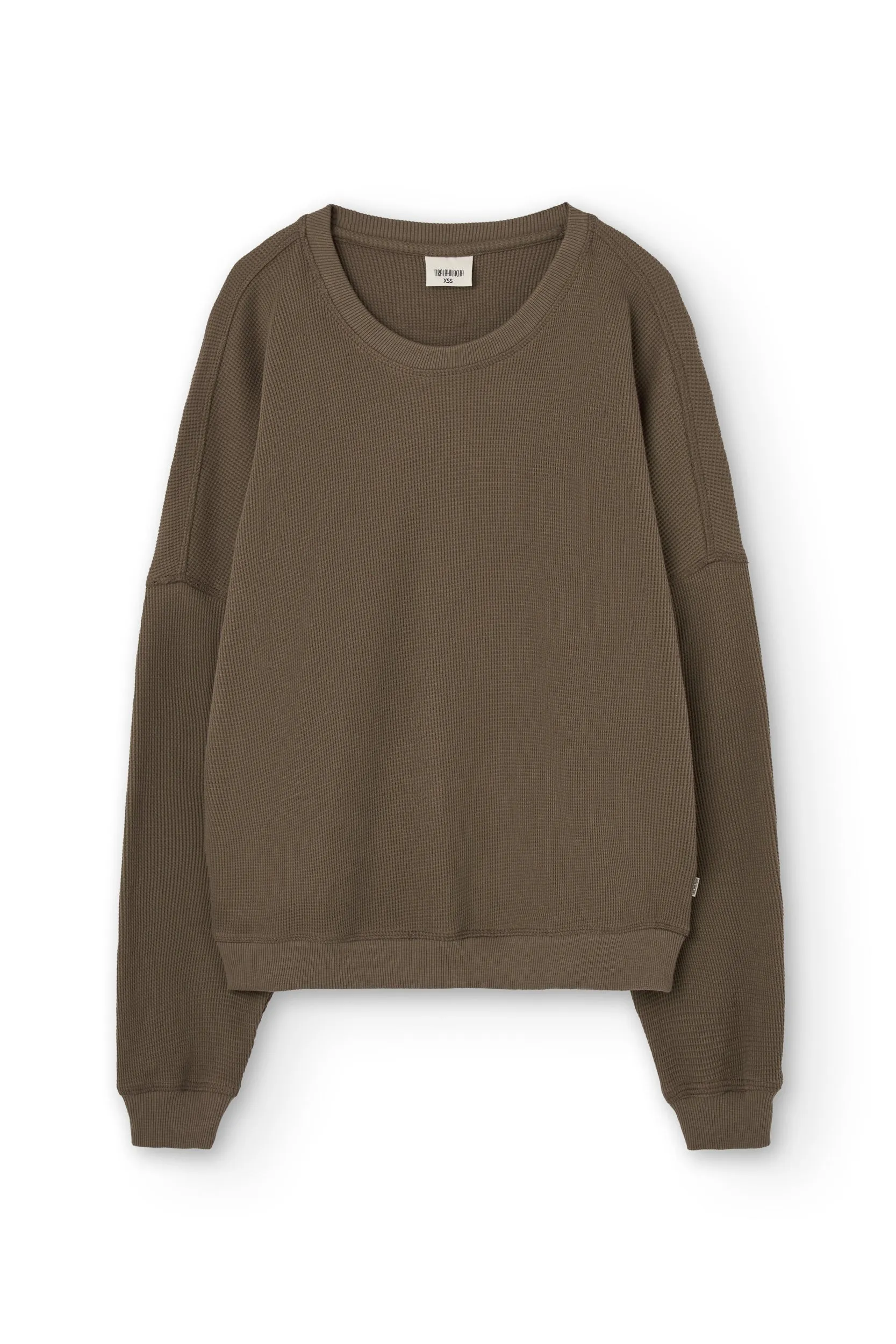 Helmut Oversized Waffle Sweatshirt Brown sold by Ivalo.com product image thumbnail 5