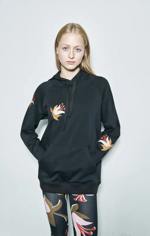 Kekes Embroidered Sweatshirt Tulips Black sold by Ivalo.com